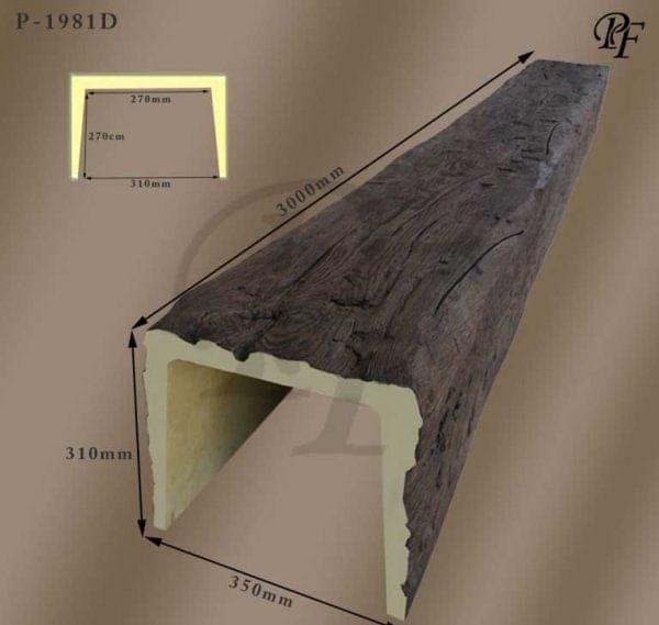 35’lik Poliüretan Ahşap Tavan Kirişi – 1981D