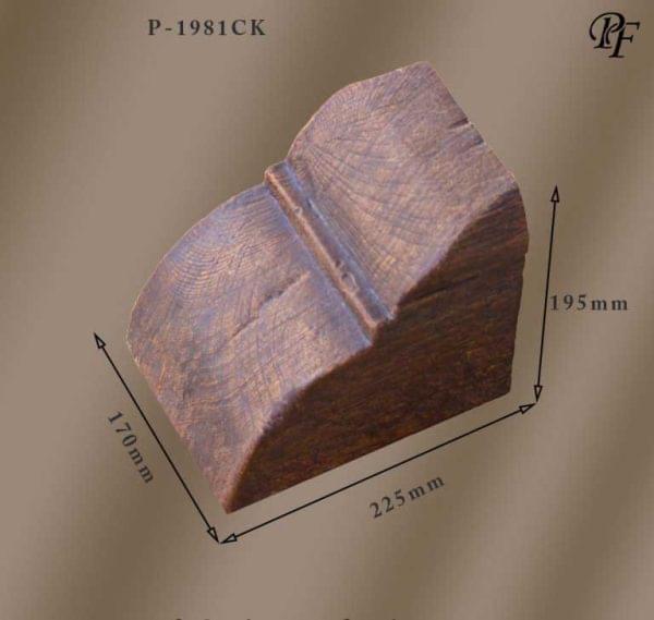 17’lik Ahşap Taklidi Poliüretan Kiriş Konsol