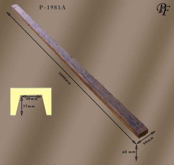 9’luk Poliüretan Ahşap Görünümlü Tavan Kirişi – 1981A