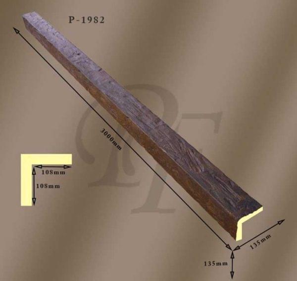 13,5’luk Poliüretan Ahşap Mertek Köşe