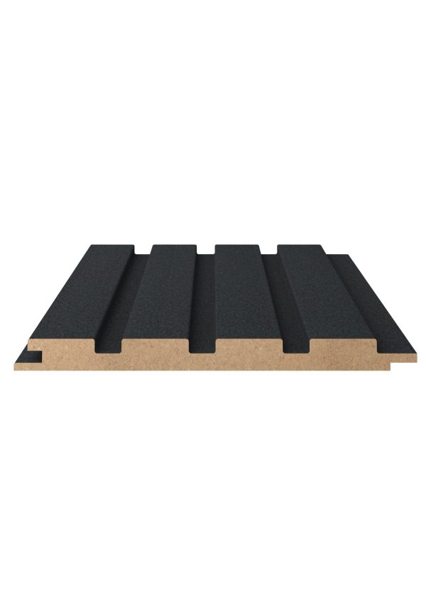 Black Gray Dekoratif MDF Lambiri